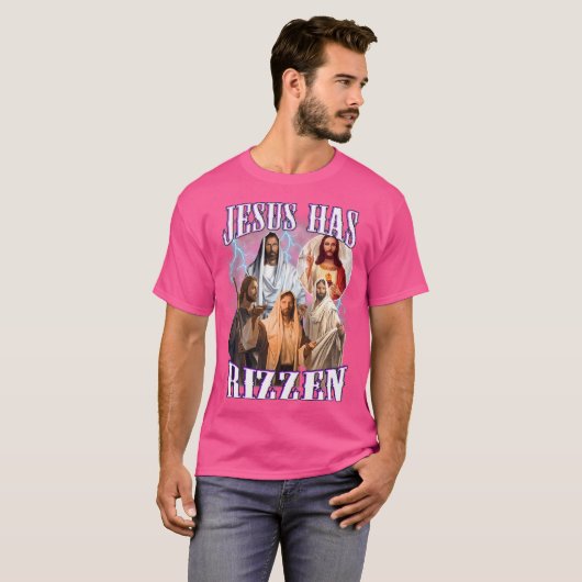 Grappig Jesus Meme citaat T-shirt (Voorkant volledig)