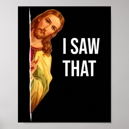 Grappig Jesus Meme Quote - Mannen &amp; Vrouwen Cl Poster (Voorkant)