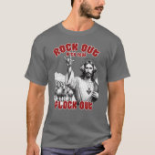 Grappig Jesus Rock Out met je Flock Out T-shirt (Voorkant)