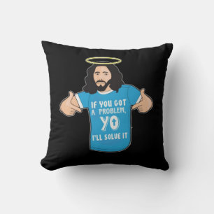 Grappig Jesus Shirt Christelijk Meme Yo Ik los het Kussen