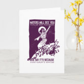 Grappig Jezus Christus Surfing Gift Christendom Kaart (Gele Bloem)