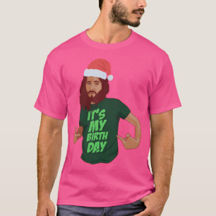 Grappig Jezus Humor Kerstmis op zondag Christelijk T-shirt
