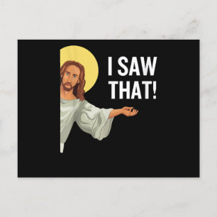 Grappig Jezus Meme dat ik zag dat het Christelijke Briefkaart