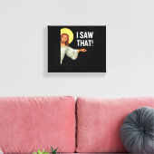 Grappig Jezus Meme dat ik zag dat het Christelijke Canvas Afdruk (Insitu (Woonkamer))