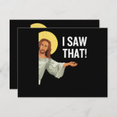 Grappig Jezus Meme dat ik zag dat het Christelijke Feestdagenkaart (Voorkant / Achterkant)