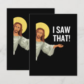 Grappig Jezus Meme dat ik zag dat het Christelijke Informatiekaartje (Voorkant / Achterkant)