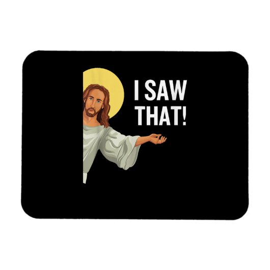 Grappig Jezus Meme dat ik zag dat het Christelijke Magneet (Horizontaal)