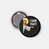 Grappig Jezus Meme dat ik zag dat het Christelijke Magneet (Voorkant / Achterkant)