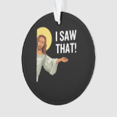 Grappig Jezus Meme dat ik zag dat het Christelijke Ornament (voorkant)