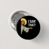 Grappig Jezus Meme dat ik zag dat het Christelijke Ronde Button 3,2 Cm (Voorkant /achterkant)