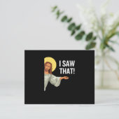Grappig Jezus Meme dat ik zag dat het Christelijke RSVP Kaartje (Staand voorkant)