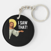 Grappig Jezus Meme dat ik zag dat het Christelijke Sleutelhanger (Achterkant)