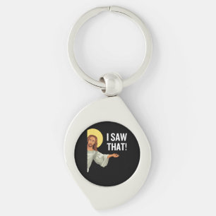 Grappig Jezus Meme dat ik zag dat het Christelijke Sleutelhanger