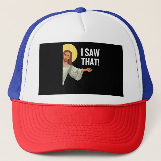 Grappig Jezus Meme dat ik zag dat het Christelijke Trucker Pet (Voorkant)