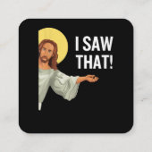 Grappig Jezus Meme dat ik zag dat het Christelijke Vierkante Visitekaartje (Achterkant)