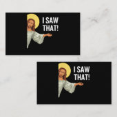 Grappig Jezus Meme dat ik zag dat het Christelijke Visitekaartje (Voorkant / Achterkant)