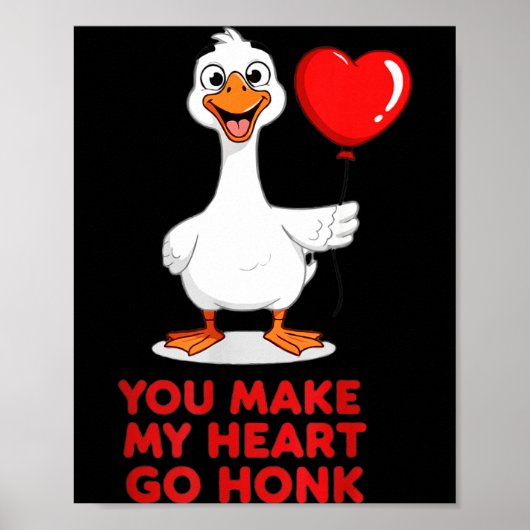 Grappig jij laat mijn hart toeteren bijpassende va poster (Voorkant)