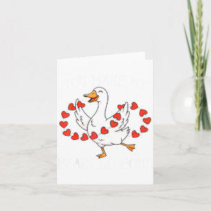 Grappig jij laat mijn hart toeteren domme gans Val Kaart