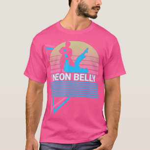 Grappig Jiu Jitsu Bjj Retro Neon Belly T-shirt