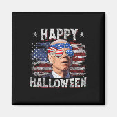 Grappig Joe Biden 4 juli Happy Halloween Amerika Magneet (Voorkant)