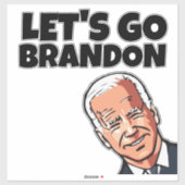 GRAPPIG JOE BIDEN BRANDON DIE-CUT STIJL AUTO STICK STICKER (Vel)