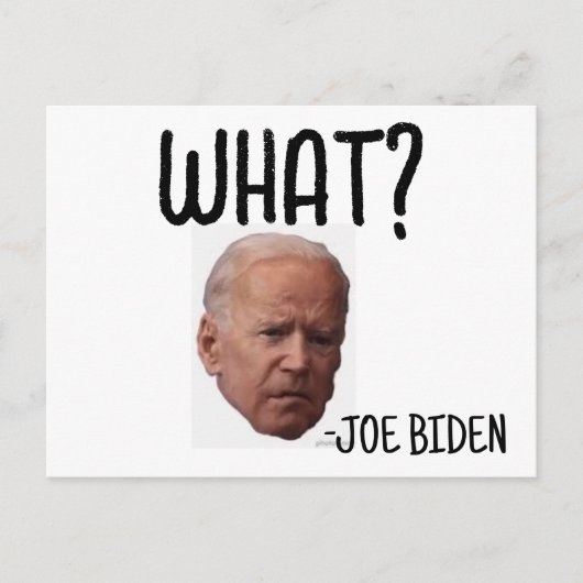 GRAPPIG JOE BIDEN BRIEFKAARTEN (Voorkant)