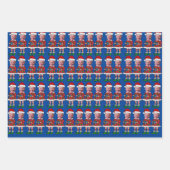 Grappig Joe Biden Custom Gezicht Foto Elf Kerstmis Inpakpapier Vel (Voorkant 2)