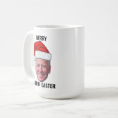 Grappig Joe Biden Happy 4th van Pasen Kerstmis Koffiemok (Voorkant links)