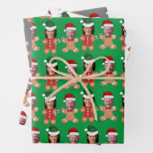 Grappig Joe Biden Kamala Harris Face Gingerbread Inpakpapier Vel (In situ)