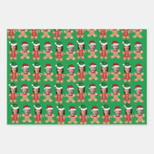 Grappig Joe Biden Kamala Harris Face Gingerbread Inpakpapier Vel (Voorkant)