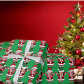 Grappig Joe Biden Kamala Harris Santa Custom Face Cadeaupapier