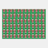 Grappig Joe Biden Kamala Harris Santa Custom Face Inpakpapier Vel (Voorkant)