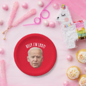 GRAPPIG JOE BIDEN KERSTFEEST PAPIER BORDEN PAPIEREN BORDJE (Feest)