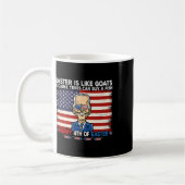Grappig Joe Biden Merry 4th van Pasen Design Vierd Koffiemok (Links)