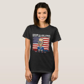Grappig Joe Biden Merry 4th van Pasen Design Vierd T-shirt (Voorkant volledig)