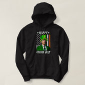 Grappig Joe Biden St Patr, 4 juli gedwarsboomd Hoodie (Design voorkant)
