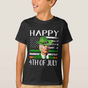 Grappig Joe Biden St Patr, 4 juli gedwarsboomd T-shirt