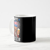 Grappig Joe Biden verward Happy Easter voor 4e van Koffiemok (Voorkant links)