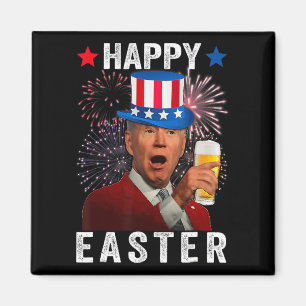 Grappig Joe Biden verward Happy Easter voor 4e van Magneet
