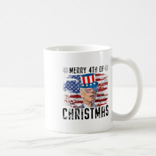 Grappig Joe Biden Vrolijk 4e van Kerstmis 4e van j Koffiemok