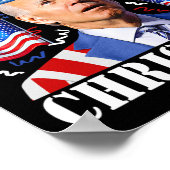 Grappig Joe Biden Vrolijk 4e van Kerstmis 4e van j Poster (Hoek)