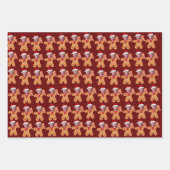 Grappig Joe Biden Xmas Custom Gezicht Foto Gingerb Inpakpapier Vel (Voorkant 3)