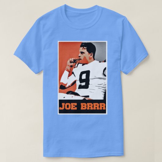 Grappig Joe Burrow roken T-shirt (Design voorkant)