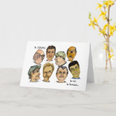 Grappig jongens die Doubles in Tennis spelen Kaart (Gele Bloem)