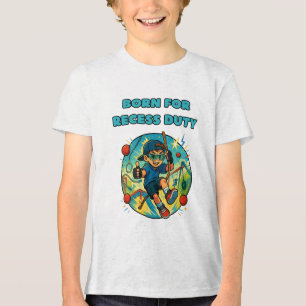 Grappig jongens recess T-shirt