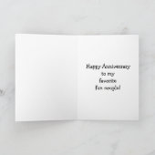 Grappig Jubilea Kaart voor paar (Binnen)