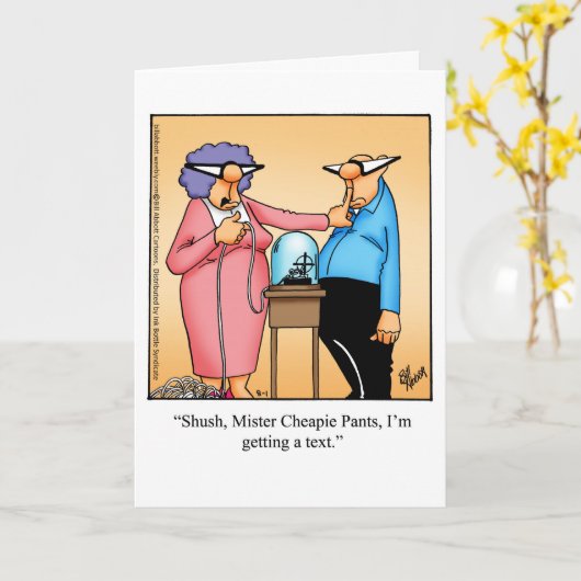 Grappig Jubileum Humor wenskaart Kaart (Gele Bloem)