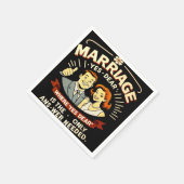 Grappig Jubileum, huwelijksgeschenk Servet (Hoek)