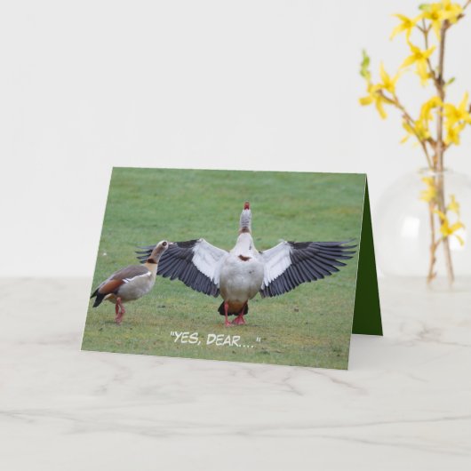 Grappig Jubileum kaart (Gele Bloem)