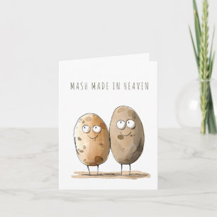 Grappig Jubileum Pun Humor Mash Gemaakt in Heaven Kaart